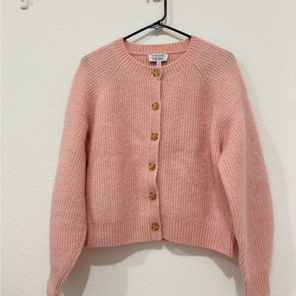 & Other Stories Soft Pink Cardigan